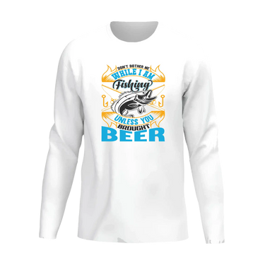Don't Bother Me While I'm Fishing Men Long Sleeve Shirt